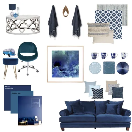 Classic Blue - Pantone colour 2020 Interior Design Mood Board by AmyCameron on Style Sourcebook