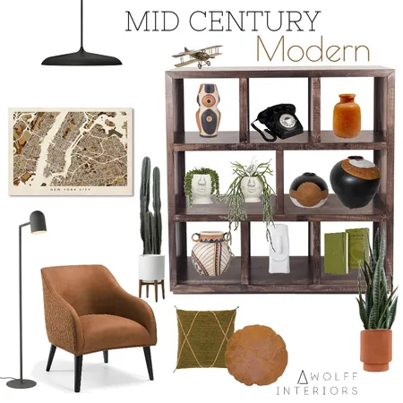 Mid Century Modern Interior Design Mood Board by awolff.interiors on Style Sourcebook