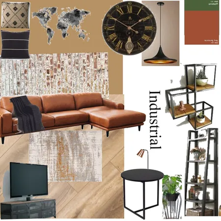 industrial living room Interior Design Mood Board by MichaelaVardopoulos on Style Sourcebook