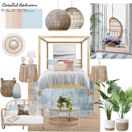 Coastal Bedroom Interior Design Mood Board by Jing Yeap Designs on Style Sourcebook