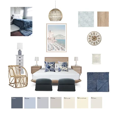 Hamptons bedroom mood board Interior Design Mood Board by anavictoriamoreno on Style Sourcebook