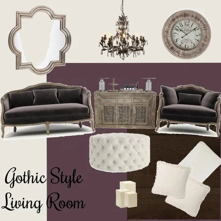 Gothic Interior Design Style Interior Design Mood Board by lbn on Style Sourcebook