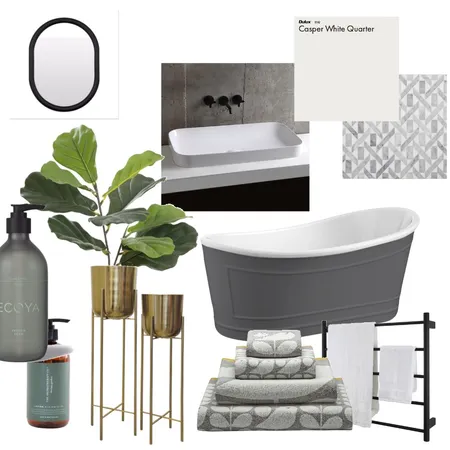 Stylish Bathroom Interior Design Mood Board by Shari Dang on Style Sourcebook