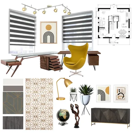 Study Interior Design Mood Board by Valeria on Style Sourcebook