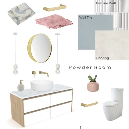 Powder Room Interior Design Mood Board by Olivia Renée Designs on Style Sourcebook