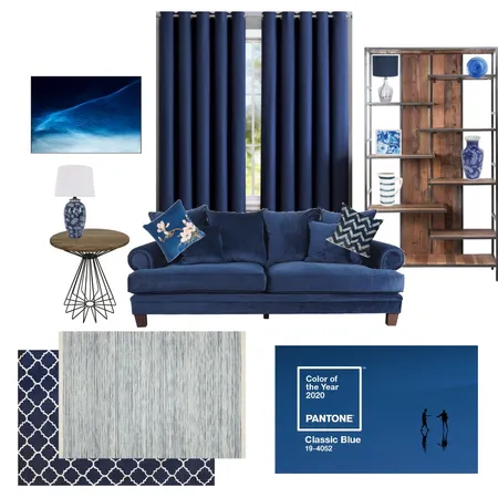 Pantone Blue Interior Design Mood Board by NessHolden on Style Sourcebook