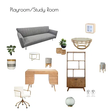 Study Playroom Module 8 Interior Design Mood Board by andrea_riley on Style Sourcebook