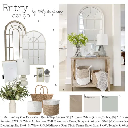ENTRY DESIGN Interior Design Mood Board by ireminii on Style Sourcebook