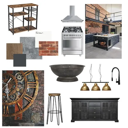 Industrial Kitchen Interior Design Mood Board by misshell33 on Style Sourcebook