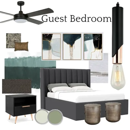 Guest Bedroom Interior Design Mood Board by DesignbyFussy on Style Sourcebook
