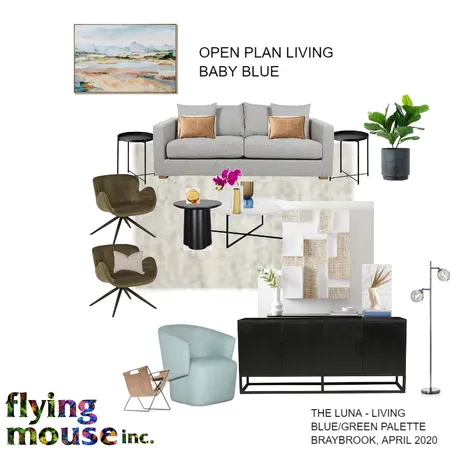Living - Baby blue Interior Design Mood Board by Flyingmouse inc on Style Sourcebook