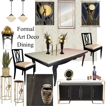 Art Deco Dining Interior Design Mood Board by Complete Harmony Interiors on Style Sourcebook