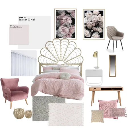 Lily's Bedroom Interior Design Mood Board by shelleyo on Style Sourcebook