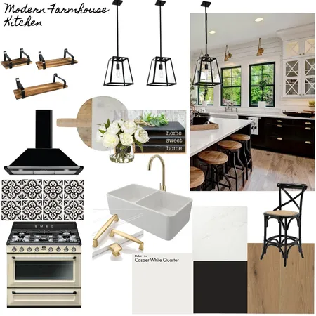 Modern Farmhouse Kitchen Interior Design Mood Board by Jing Yeap Designs on Style Sourcebook
