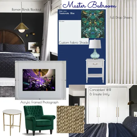Amy Hopes Master Bedroom Interior Design Mood Board by Osborne & Co. on Style Sourcebook