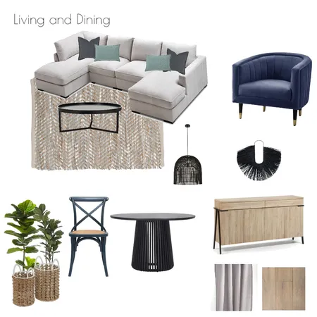 Family/Dining Room Interior Design Mood Board by christine_boulazeris on Style Sourcebook