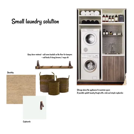 Small Laundry Solution Interior Design Mood Board by Styledbymel on Style Sourcebook