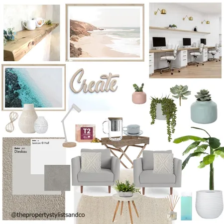 Office Space Interior Design Mood Board by The Property Stylists & Co on Style Sourcebook
