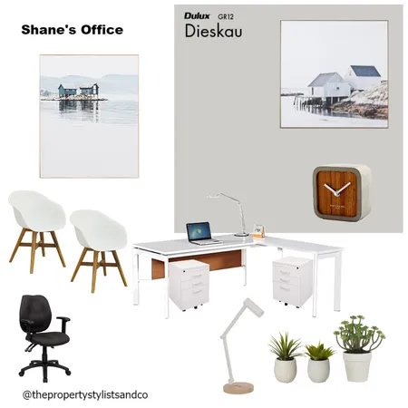 Shanes Office Space Interior Design Mood Board by The Property Stylists & Co on Style Sourcebook