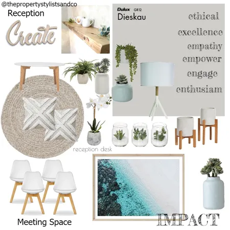 Reception Space Interior Design Mood Board by The Property Stylists & Co on Style Sourcebook