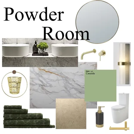 POWDER ROOM 1 Interior Design Mood Board by Jennifer Kent on Style Sourcebook