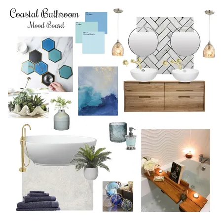 Coastal Bathroom Interior Design Mood Board by CY_art&design on Style Sourcebook