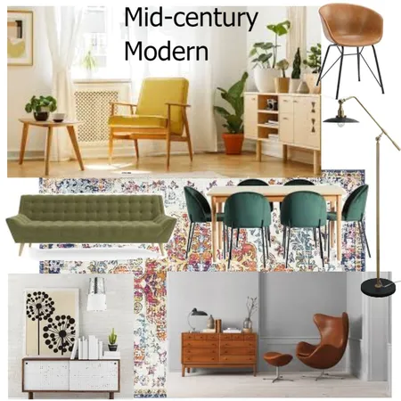 Mid century modern Interior Design Mood Board by christina_helene designs on Style Sourcebook