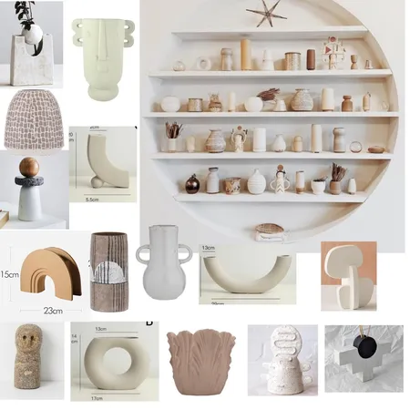 Ceramic Vase Wall Feature Interior Design Mood Board by szeine on Style Sourcebook