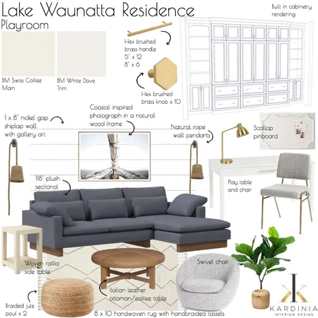 Lake Waunatta Residence - Playroom Interior Design Mood Board by kardiniainteriordesign on Style Sourcebook