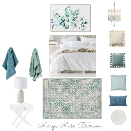 Mary's Main Bedroom 2 Interior Design Mood Board by pinksugarstying on Style Sourcebook