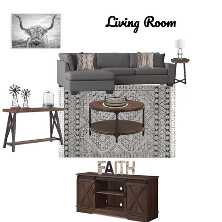 Modern Farmhouse Living room Interior Design Mood Board by MykanMalone on Style Sourcebook