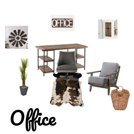 Modern Farmhouse Office Interior Design Mood Board by MykanMalone on Style Sourcebook