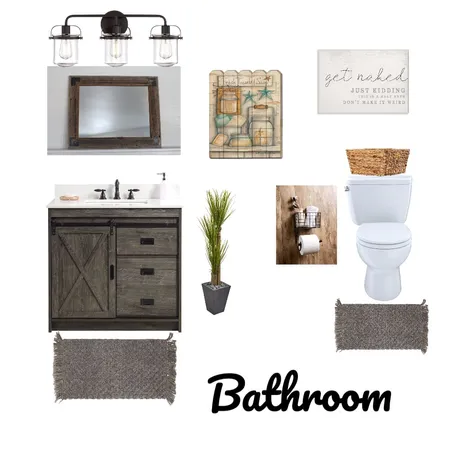 Modern Farmhouse Bathroom Interior Design Mood Board by MykanMalone on Style Sourcebook