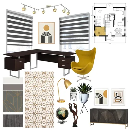 Study Interior Design Mood Board by Valeria on Style Sourcebook