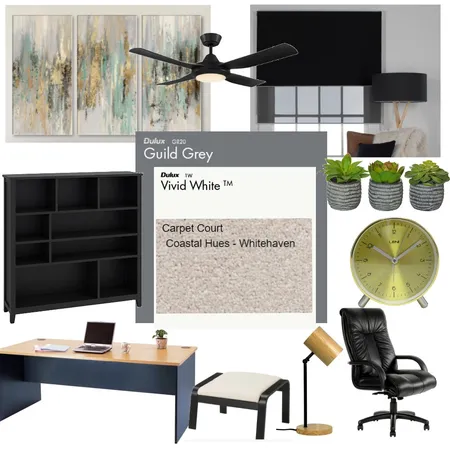 Modern Study Interior Design Mood Board by Caterina on Style Sourcebook