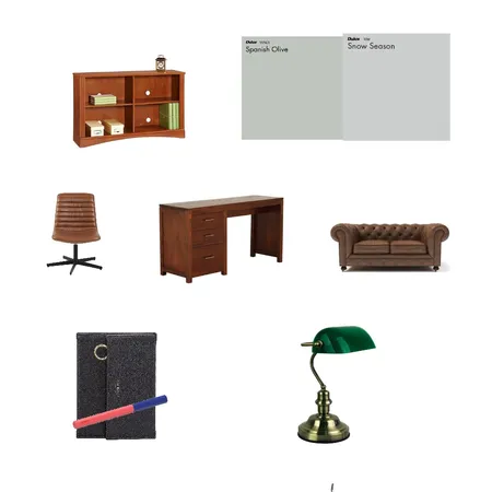 Dad office Interior Design Mood Board by Sinawhite on Style Sourcebook