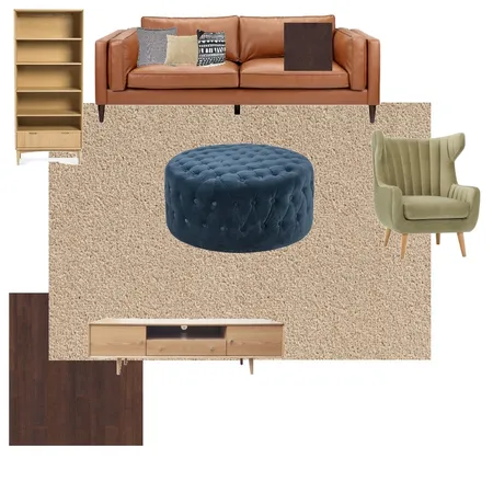 light olive chair + blue ottoman Interior Design Mood Board by JTran on Style Sourcebook