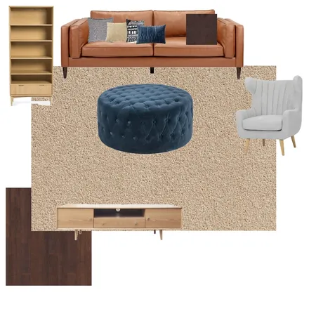 grey glove chair + blue velvet ottoman Interior Design Mood Board by JTran on Style Sourcebook