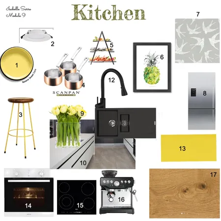 Kitchen IDI module 9 Interior Design Mood Board by BELIZA Interior Concept on Style Sourcebook