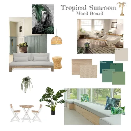 Tropical Sunroom Interior Design Mood Board by CY_art&design on Style Sourcebook