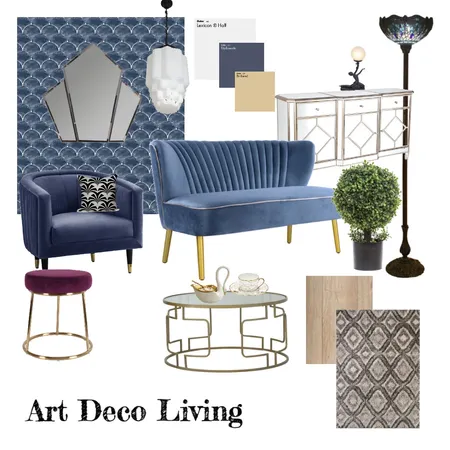 Art Deco living Interior Design Mood Board by Janineandmitchell on Style Sourcebook