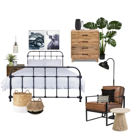 Industrial Style Bedroom MoodBoard Interior Design Mood Board by AG Interiors on Style Sourcebook