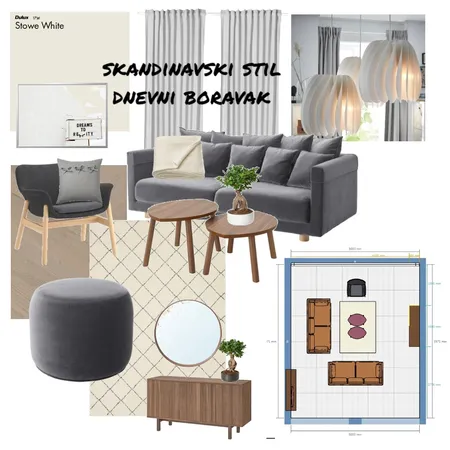 Dnevni boravak-skandinavski stil-zadaća Interior Design Mood Board by maja80 on Style Sourcebook