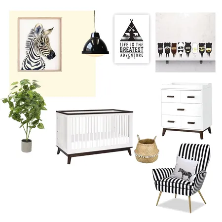Zebra style nursery Interior Design Mood Board by AlyaSiDesign on Style Sourcebook