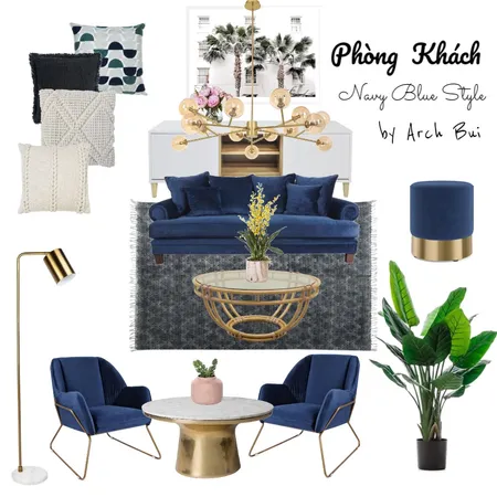 Phòng Khách Sang Trọng Interior Design Mood Board by Arch Bui on Style Sourcebook