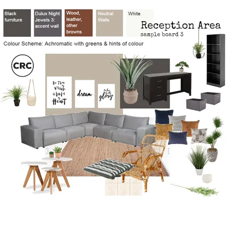 CRC Reception Area sample 3 Interior Design Mood Board by Zellee Best Interior Design on Style Sourcebook