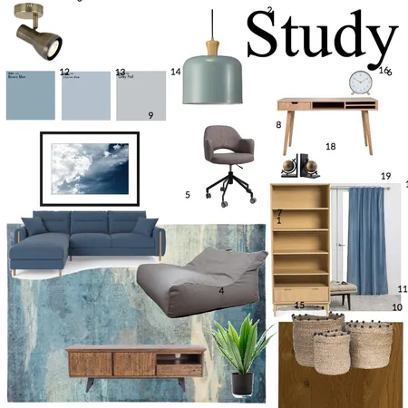 Study/Playroom Interior Design Mood Board by inesspeight on Style Sourcebook