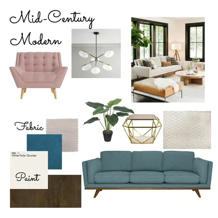Mid-Century Modern Interior Design Mood Board by sherilynndashwood on Style Sourcebook