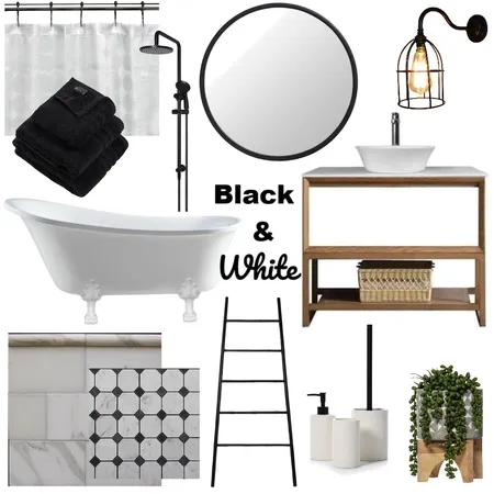 B & W Country bathroom Interior Design Mood Board by Kmann on Style Sourcebook
