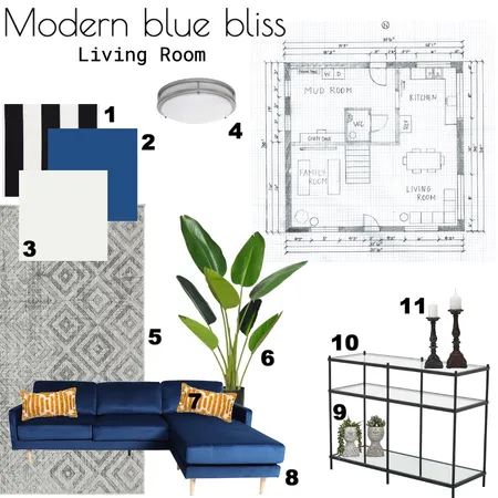 Modern Blue Bliss Interior Design Mood Board by Lyn.designs on Style Sourcebook